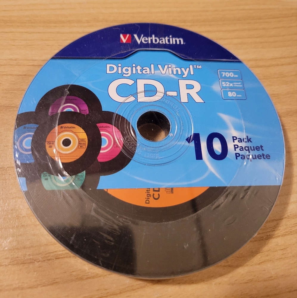 Verbatim 10 Pack Digital Vinyl CD-R Discs